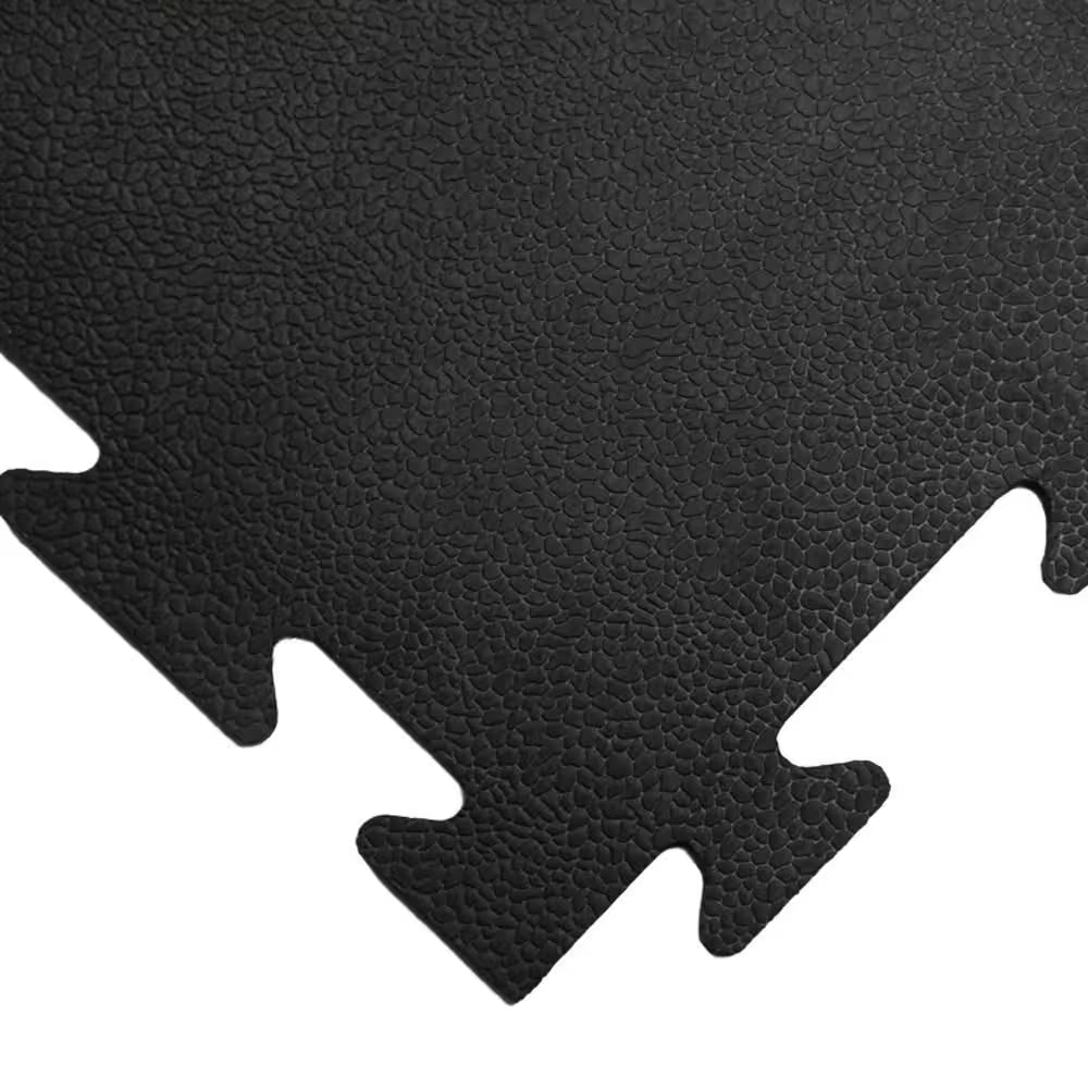 Armor-Lock Interlocking Rubber Tiles - 3/8" Thick, 20" x 20" - 16-Pack for 44 Sq. Ft. of Durable Fitness Flooring