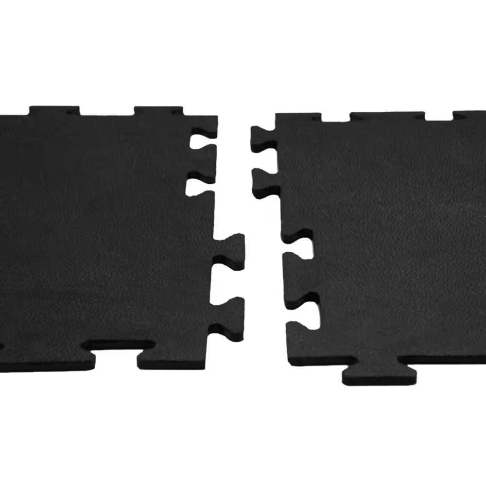 Armor-Lock Interlocking Rubber Tiles - 3/8" Thick, 20" x 20" - 16-Pack for 44 Sq. Ft. of Durable Fitness Flooring