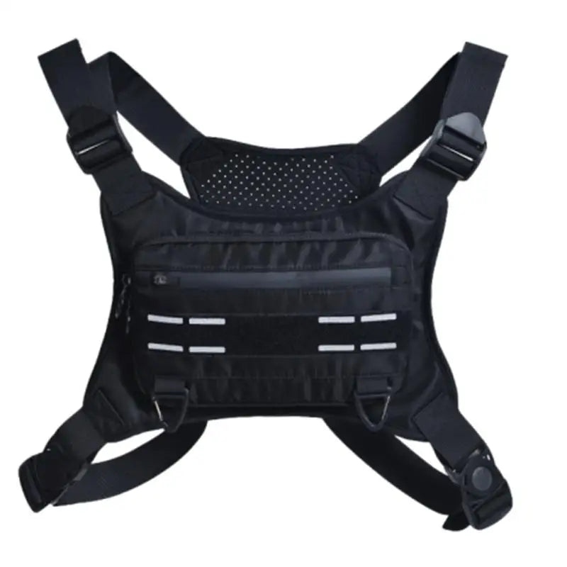 Adjustable Reflective Running Chest Bag with Phone Holder - Breathable Cycling Vest for Ultimate Comfort and Performance