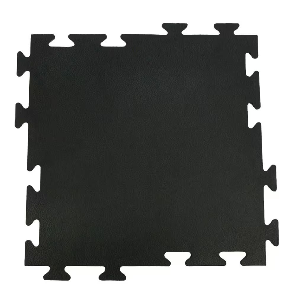 Armor-Lock Interlocking Rubber Tiles - 3/8" Thick, 20" x 20" - 16-Pack for 44 Sq. Ft. of Durable Fitness Flooring