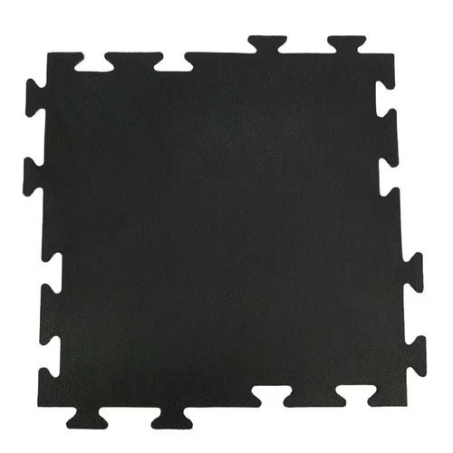 Armor-Lock Interlocking Rubber Tiles - 3/8" Thick, 20" x 20" - 16-Pack for 44 Sq. Ft. of Durable Fitness Flooring