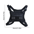 Adjustable Reflective Running Chest Bag with Phone Holder - Breathable Cycling Vest for Ultimate Comfort and Performance