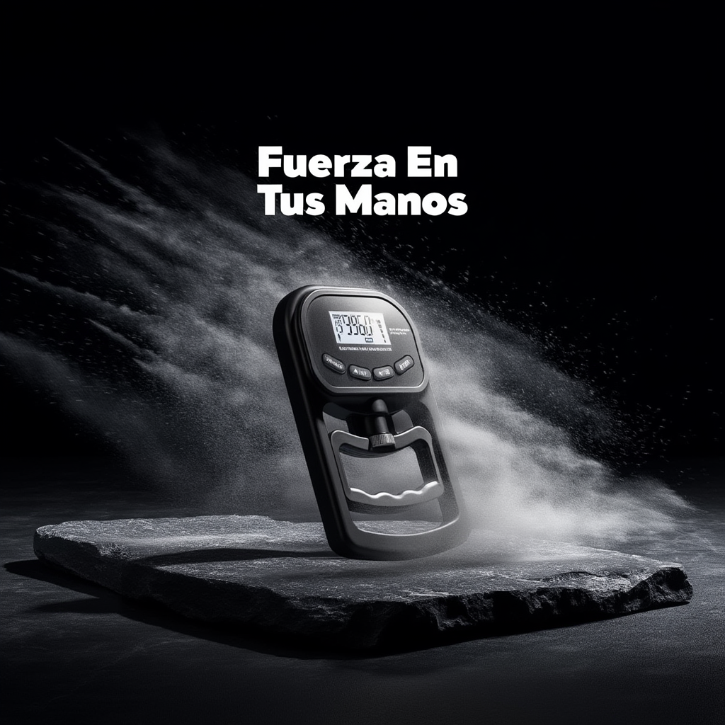 Dinamómetro digital de mano - Medidor de fuerza de agarre de 265 lb/120 kg para hombres y mujeres con USB y pantalla LCD