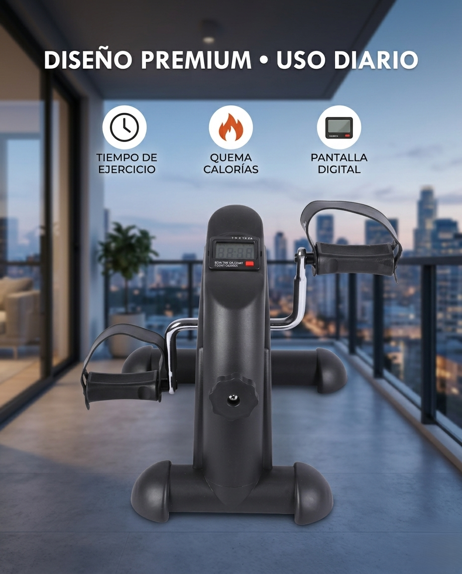 Bicicleta estática compacta para escritorio: ¡Mantente activo mientras trabajas!